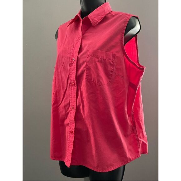 Basic Editions Womens Sleeveless Top, size L - Picture 3 of 5